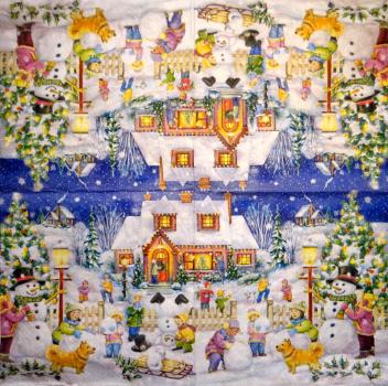 054 Schneemann - 3-lagig - Ambiente